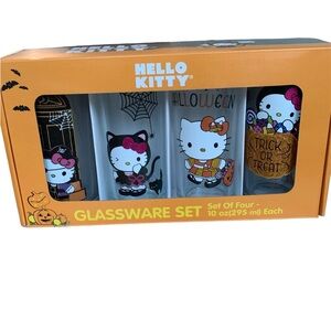 HELLO KITTY Halloween Glassware Set 10 oz